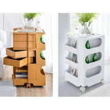 darrahopens Furniture > Living Room ArtissIn Bedside Table Side Tables Nightstand Organizer Replica Boby Trolley 5Tier Pink