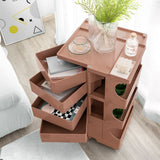 darrahopens Furniture > Living Room ArtissIn Bedside Table Side Tables Nightstand Organizer Replica Boby Trolley 5Tier Pink