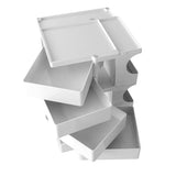 darrahopens Furniture > Living Room ArtissIn Bedside Table Side Tables Nightstand Organizer Replica Boby Trolley 5Tier White