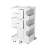 darrahopens Furniture > Living Room ArtissIn Bedside Table Side Tables Nightstand Organizer Replica Boby Trolley 5Tier White