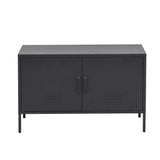 Darrahopens Furniture > Living Room ArtissIn Buffet Sideboard Locker Metal Storage Cabinet - BASE Charcoal
