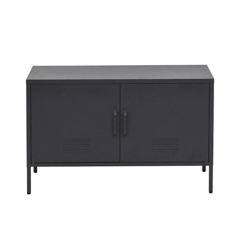 Darrahopens Furniture > Living Room ArtissIn Buffet Sideboard Locker Metal Storage Cabinet - BASE Charcoal