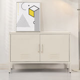 Darrahopens Furniture > Living Room ArtissIn Buffet Sideboard Locker Metal Storage Cabinet - BASE White