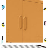 Darrahopens Furniture > Living Room ArtissIn Buffet Sideboard Locker Metal Storage Cabinet - BASE Yellow