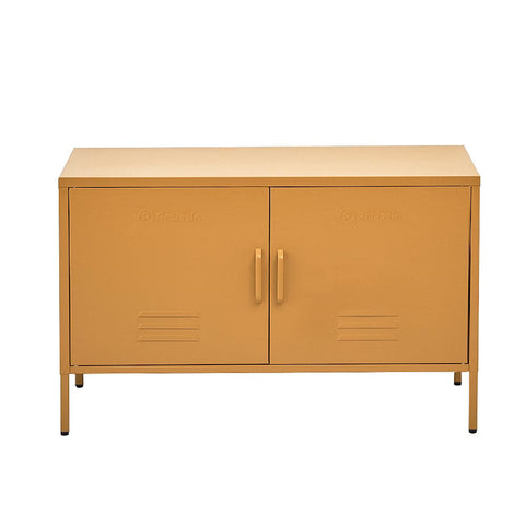 Darrahopens Furniture > Living Room ArtissIn Buffet Sideboard Locker Metal Storage Cabinet - BASE Yellow