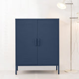 Darrahopens Furniture > Living Room ArtissIn Buffet Sideboard Locker Metal Storage Cabinet - SWEETHEART Blue