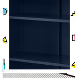 Darrahopens Furniture > Living Room ArtissIn Buffet Sideboard Locker Metal Storage Cabinet - SWEETHEART Blue