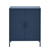 Darrahopens Furniture > Living Room ArtissIn Buffet Sideboard Locker Metal Storage Cabinet - SWEETHEART Blue