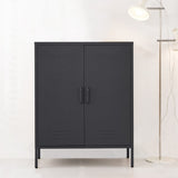 Darrahopens Furniture > Living Room ArtissIn Buffet Sideboard Locker Metal Storage Cabinet - SWEETHEART Charcoal