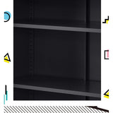 Darrahopens Furniture > Living Room ArtissIn Buffet Sideboard Locker Metal Storage Cabinet - SWEETHEART Charcoal