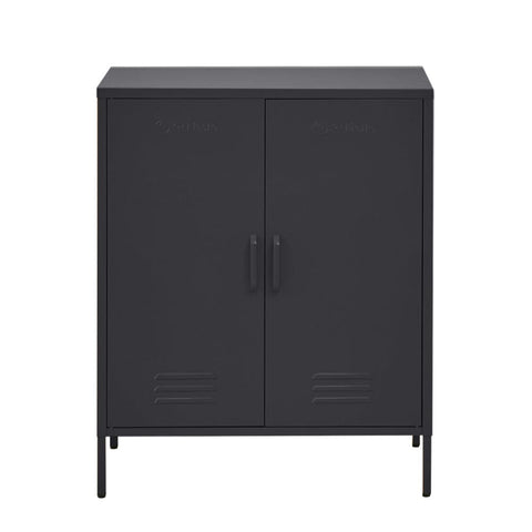 Darrahopens Furniture > Living Room ArtissIn Buffet Sideboard Locker Metal Storage Cabinet - SWEETHEART Charcoal