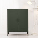 Darrahopens Furniture > Living Room ArtissIn Buffet Sideboard Locker Metal Storage Cabinet - SWEETHEART Green
