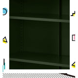 Darrahopens Furniture > Living Room ArtissIn Buffet Sideboard Locker Metal Storage Cabinet - SWEETHEART Green