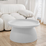 darrahopens Furniture > Living Room ArtissIn Coffee Table Mushroom Nordic Round Large Side Table 70CM White