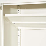 darrahopens Furniture > Living Room ArtissIn Sweetheart Metal Locker Storage Shelf Shoe Cabinet Buffet Sideboard White