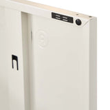 darrahopens Furniture > Living Room ArtissIn Sweetheart Metal Locker Storage Shelf Shoe Cabinet Buffet Sideboard White