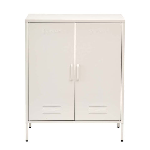 darrahopens Furniture > Living Room ArtissIn Sweetheart Metal Locker Storage Shelf Shoe Cabinet Buffet Sideboard White