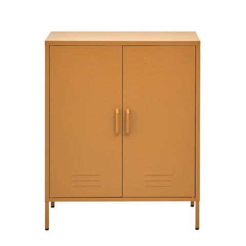 darrahopens Furniture > Living Room ArtissIn Sweetheart Metal Locker Storage Shelf Shoe Cabinet Buffet Sideboard Yellow