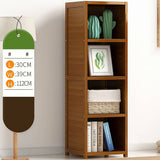 darrahopens Furniture > Living Room Bamboo Shelf Bookcase Display Storage Rack Stand Livingroom Bedroom