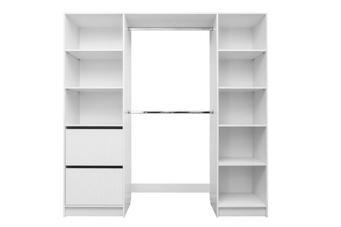 Darrahopens Furniture > Living Room BASEL 2M WALK IN WARDROBE KIT - FLUTED