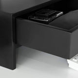 darrahopens Furniture > Living Room Black Monitor Stand Desk Organizer with 2 Drawers