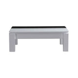 darrahopens Furniture > Living Room Coffee Table High Gloss Finish Lift Up Top MDF Black & White Colour Interior Storage