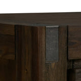 Darrahopens Furniture > Living Room Coffee Table Solid Acacia Wood & Veneer 1 Drawers Storage Chocolate Colour