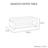 darrahopens Furniture > Living Room Coffee Table Upholstered PU Leather in Black Colour with open storage