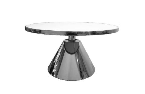 Darrahopens Furniture > Living Room Glam Black 90cm Coffee Table - White Marble