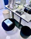 Darrahopens Furniture > Living Room Interior Ave - Pandora Stone Marble Console - Marble & Black