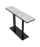 Darrahopens Furniture > Living Room Interior Ave - Pandora Stone Marble Console - Marble & Black