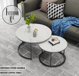 Darrahopens Furniture > Living Room Interior Ave The Exec Nested Coffee Table Set - White & White