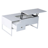 Darrahopens Furniture > Living Room Lift Up White Coffee Table With Storage
