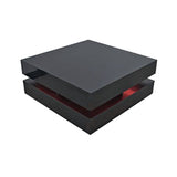 Darrahopens Furniture > Living Room Modern Large High Gloss Coffee Table With LED Lights Black