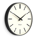 Darrahopens Furniture > Living Room Newgate Radio City Wall Clock Bold Black Marker Dial - Matte Blizzard Grey