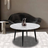 Darrahopens Furniture > Living Room Round MDF Marbling Coffee Table