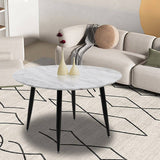 Darrahopens Furniture > Living Room Round MDF Marbling Coffee Table