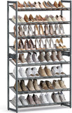Darrahopens Furniture > Living Room SONGMICS 8-Tier Shoe Rack Storage 32 pairs with Adjustable Shelves Gray LMR08GBV1