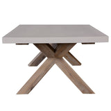 Darrahopens Furniture > Living Room Stony 120cm Coffee Table with Concrete Top - White