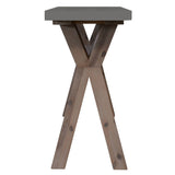 Darrahopens Furniture > Living Room Stony 130cm Hall Entrance Console Table with Concrete Top - Grey