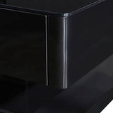 darrahopens Furniture > Living Room Stylish Coffee Table High Gloss Finish in Shiny Black Colour with 4 Drawers Storage
