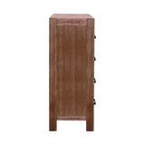 darrahopens Furniture > Living Room Tallboy with 4 Storage Drawers Solid Wooden Assembled in Chocolate Colour