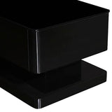 darrahopens Furniture > Living Room TV Cabinet with 3 Storage Drawers With High Glossy Assembled Entertainment Unit in Black colour