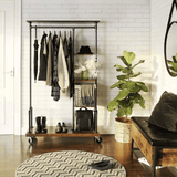 darrahopens Furniture > Living Room VASAGLE Clothes Rack Rustic Brown HSR66BX