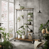 darrahopens Furniture > Living Room VASAGLE Clothes Rack Rustic Brown HSR66BX