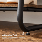 darrahopens Furniture > Living Room VASAGLE Clothes Rack with 2 Shelves Rustic Brown and Black RGR112B01