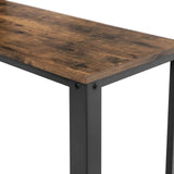 Darrahopens Furniture > Living Room VASAGLE Console Table with Mesh Shelf