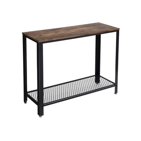 Darrahopens Furniture > Living Room VASAGLE Console Table with Mesh Shelf