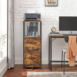 Darrahopens Furniture > Living Room VASAGLE Filing Cabinet with 2 Drawers Rustic Brown and Black OFC045B01V1