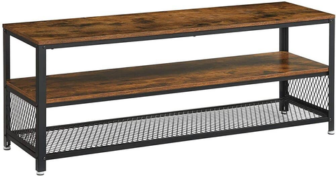 darrahopens Furniture > Living Room VASAGLE Industrial TV Stand for Screen Size up to 60 Inches Rustic Brown LTV50BX